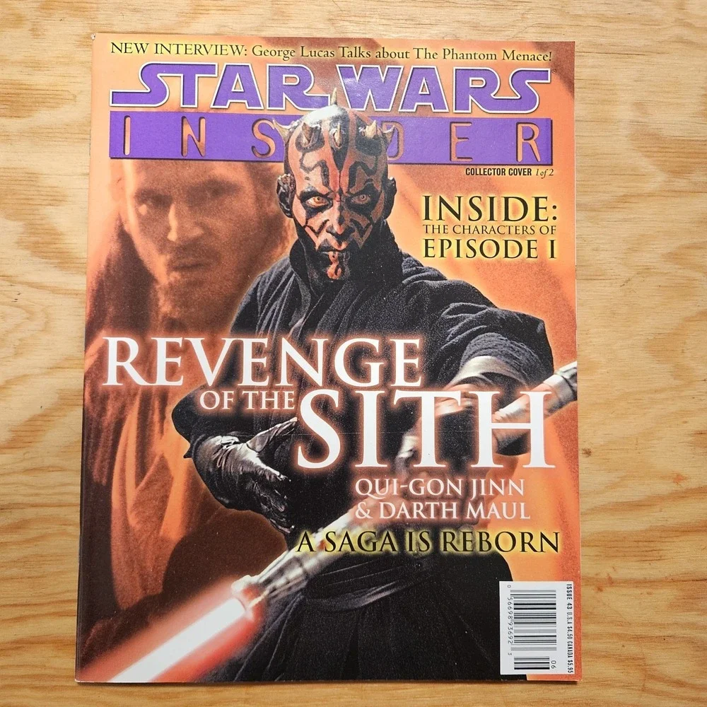 Star Wars Insider Issue 43 MAUL COVER 1 OF 2 SITH Fan Club Subscription
